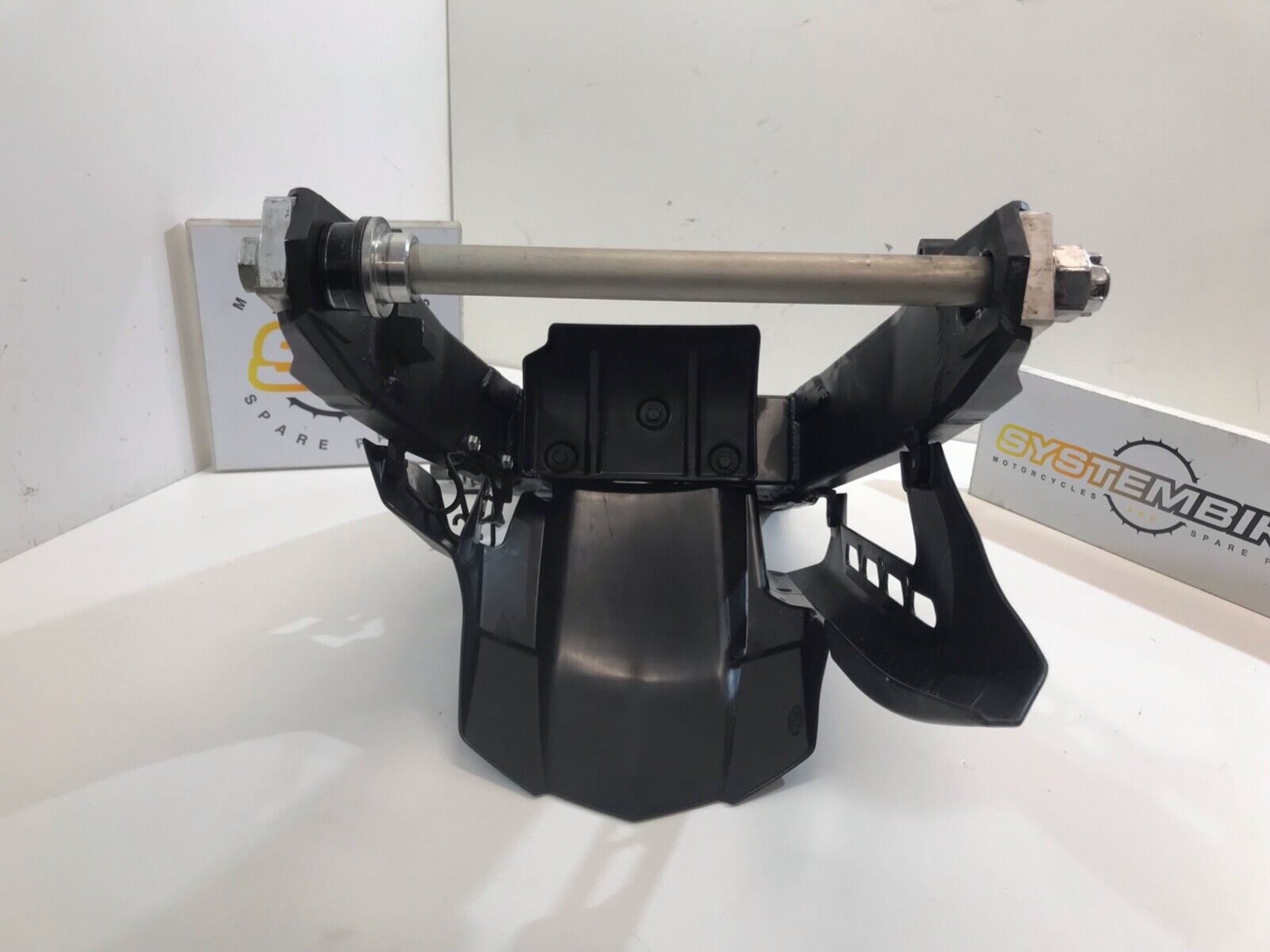 Midimttop Bobine Forcellone Posteriore Per Honda CB650R/CBR650R (2019-2023) E CBR650F/CB650F (2014-2019) - Kit 2 Pezzi In Alluminio CNC, Nero
